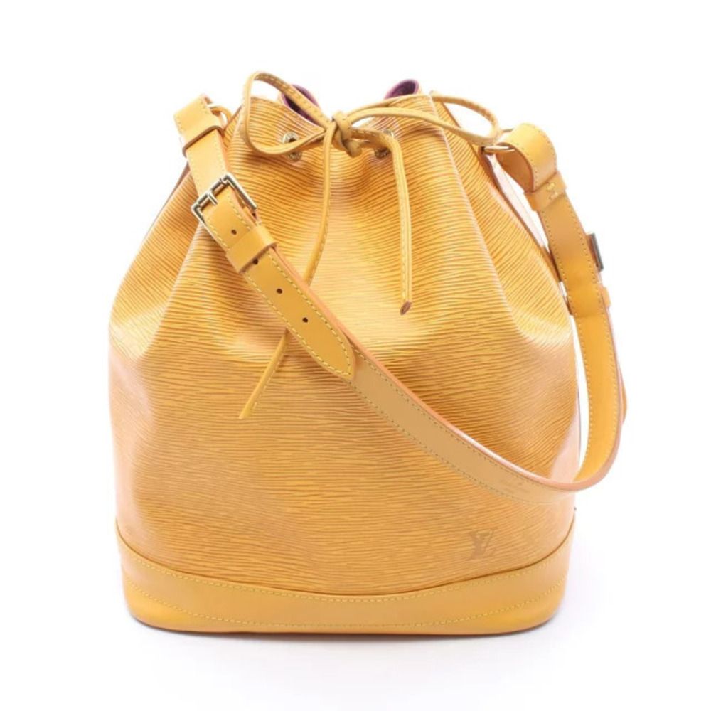 Louis Vuitton Noe Shoulder Bag Leather Epi Yellow